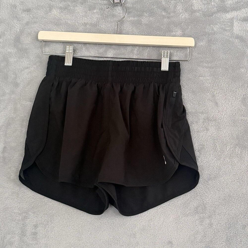 ASICS Womens XS Running Shorts Black 2.5" Liner Pocket Athletic Gym